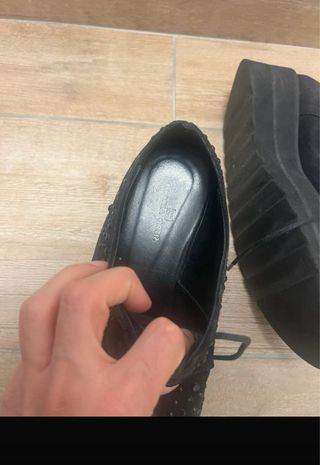 Mocasines Gloria Ortiz negros con brillos