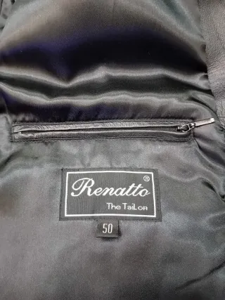 Chaqueta Renatto tipo Matrix de piel autentica