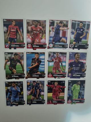 Lote 70 cartas MLS USA Topps