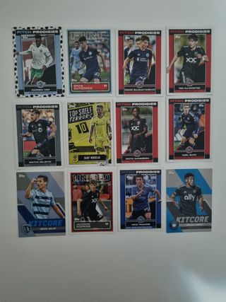 Lote 70 cartas MLS USA Topps