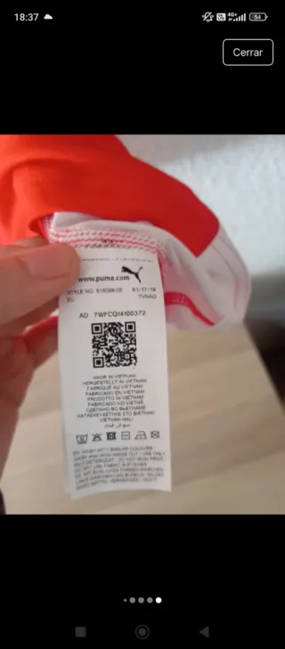 Camiseta atletismo Puma TSG Weinheim