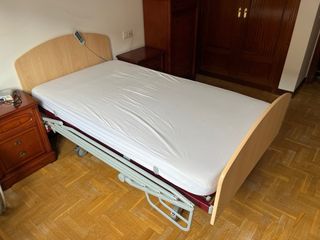 Cama Hospital Articulada Madera y Metal