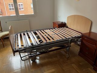 Cama Hospital Articulada Madera y Metal