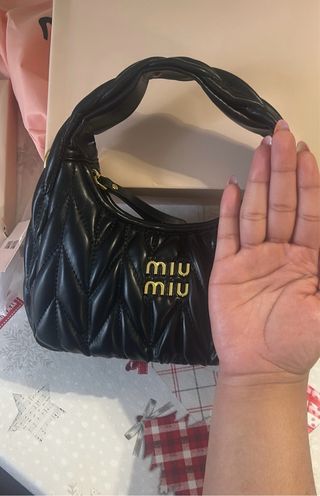 Borsa Miu Miu Nera con Metallo