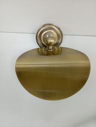 Conjunto Accesorios Baño Dorado Metal y Cristal