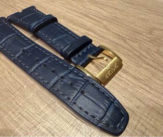 Correa de reloj Jaguar azul y dorada