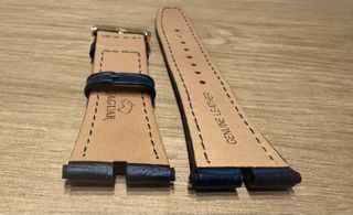 Correa de reloj Jaguar azul y dorada