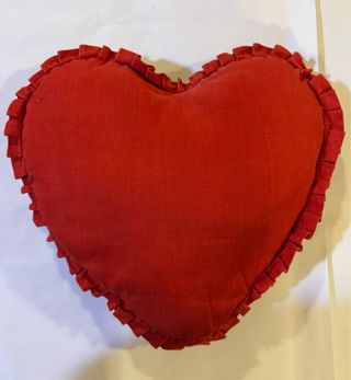 Coppia cuscini cuore Love is... vintage