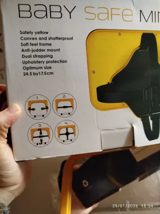 Espejo de seguridad para bebés y niños en coche