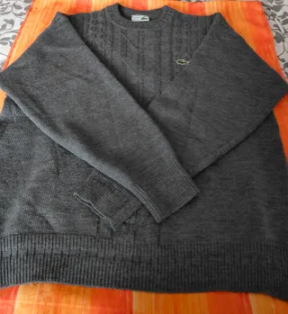 Jersey Chemise "Lacoste" XL gris jaspeado