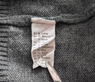 Jersey Chemise "Lacoste" XL gris jaspeado