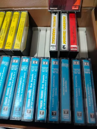 Lote 20 Cassettes Orquestas + Maletín Vintage