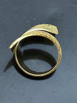 Anello bigiotteriain acciaio modello a spirale