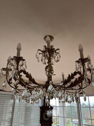 Lampara de araña antigua