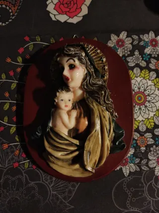 Virgen con Niño Adorno Pared