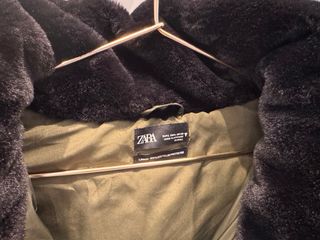 Abrigo de plumas mujer verde