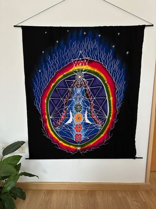 Tapiz espiritual chakras y geometría sagrada