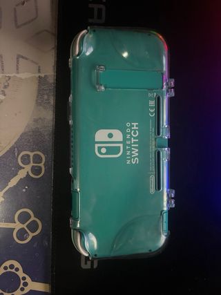 Nintendo switch lite + funda + protector