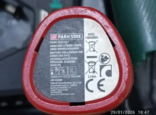 Taladradora recargable Parkside