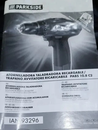 Taladradora recargable Parkside