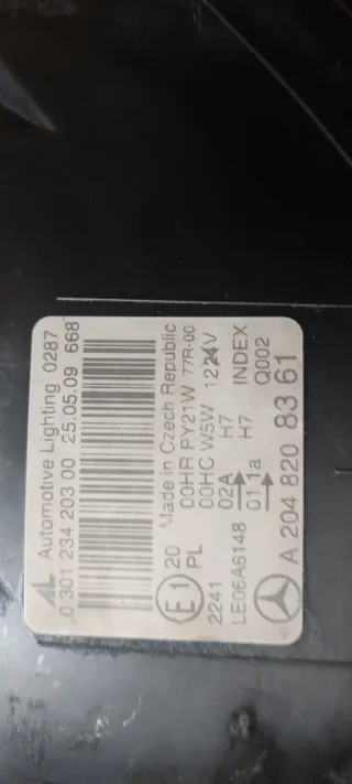 Faros halógenos mercedes clase c w204