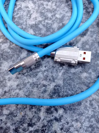 3 Cavi Dati e Ricarica Rapida USB Type-C 1,2mt Led