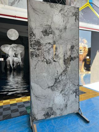 Placa decorativa Mármol Escamas Gris