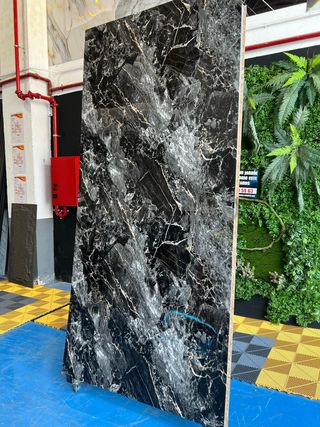 Placa decorativa Mármol Cuarzo Negro