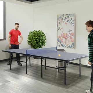 Mesa de Ping Pong Plegable Azul 152.5x274x76cm