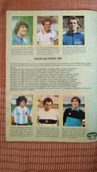 Álbum completo Fútbol en Acción Mundial 82