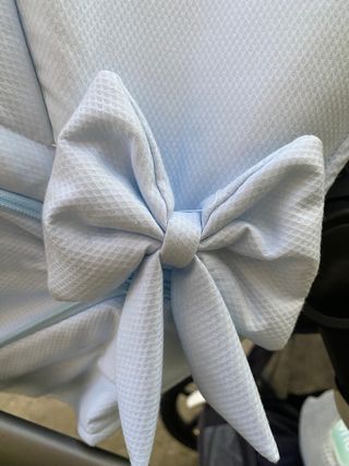 Capota y saco silla bebé azul