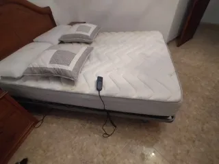 Cama articulada colchón y cabecero
