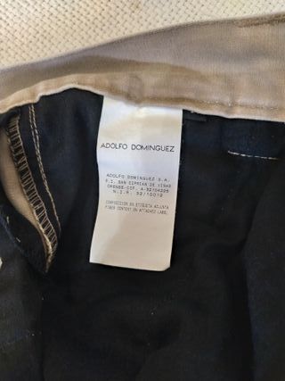 Pantalón chino Adolfo Domínguez talla M