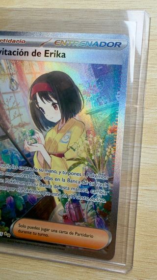 Carta pokemon Invitacion de Erika