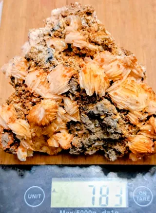 Un campione grande di barite a petali  e con vanad