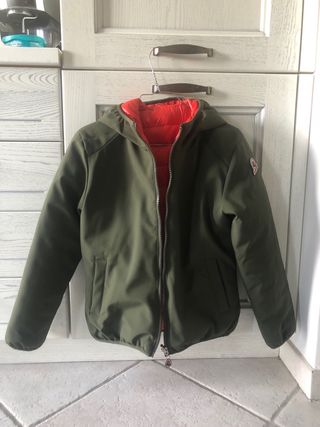 Piumino Invicta reversibile verde/rosso