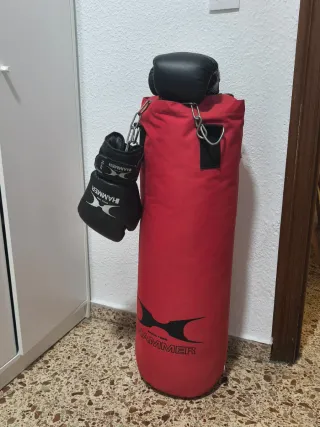Saco de boxeo Hammer 1m + guantes