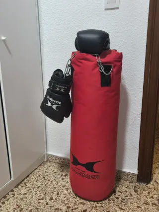 Saco de boxeo Hammer 1m + guantes
