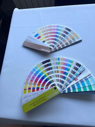 Guías Pantone perfecto estado. Dos guías.