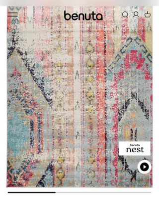 Alfombra Benuta Nest Turquesa