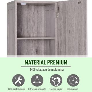 Columna de Baño Mueble Alto y Estrecho con Estante