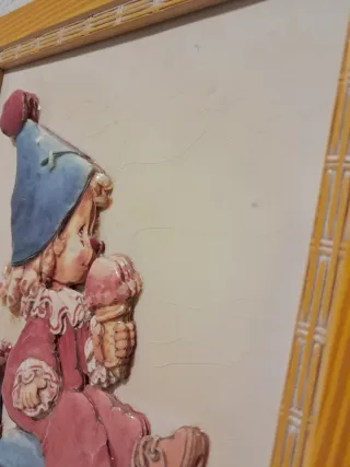 Cuadro Infantil Vintage 3D - Técnica Arte Francés