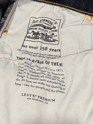 Levi's 512 Slim Taper W36 L34 Azul Oscuro