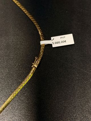 Cadena Oro 18k Tejido Espiga