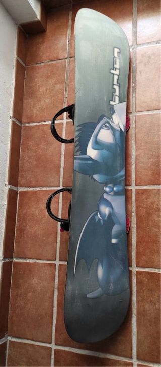 Tabla snowboard Burton 1'40 y fijaciones quechua