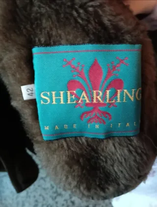 Giacca montone marrone/verde oliva