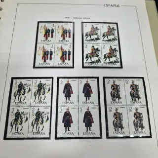 Colección Sellos España 1978 Uniformes Militares