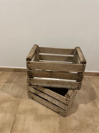 Cajas de madera vintage (pack-2)