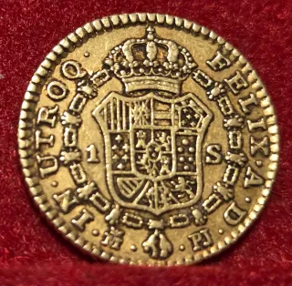 Moneda Escudo Oro Carlos III 1779 Madrid PJ