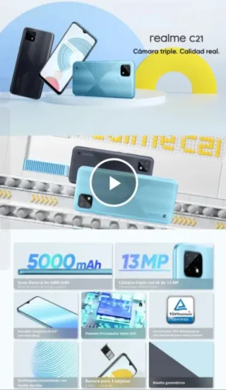 MOVIL REALME C21 ¡¡¡NUEVO!!!